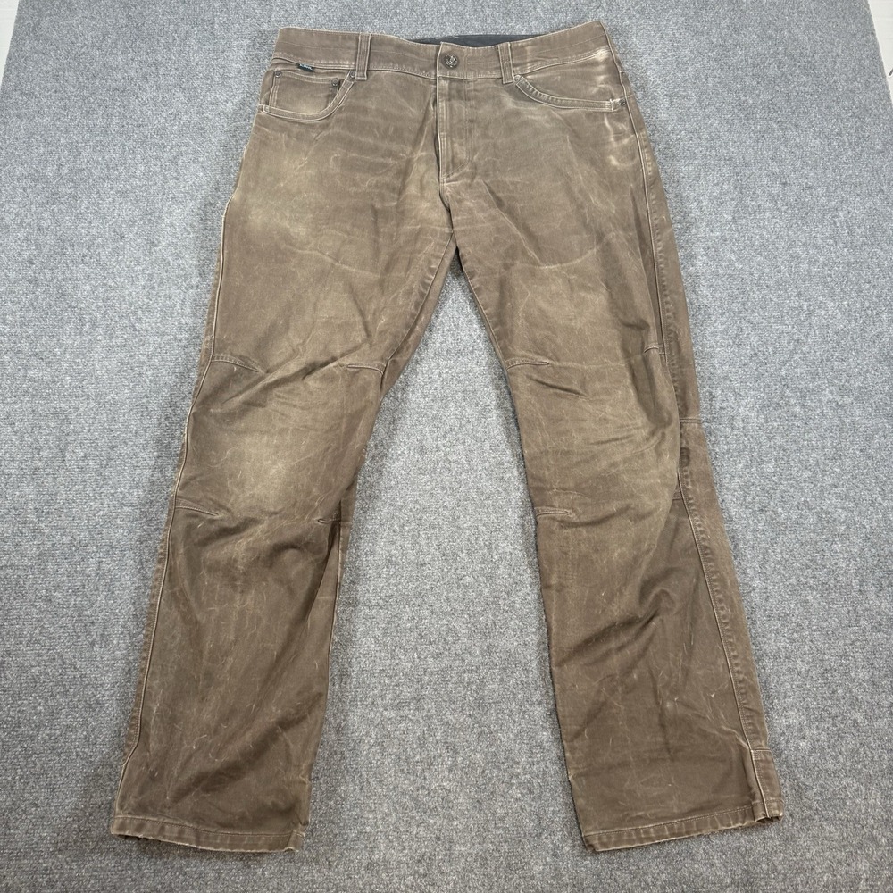 Kuhl Pants Mens 35x32 (Fits 35x31) Brown Rydr‎ Hiking Outdoor Vintage Patina Dye